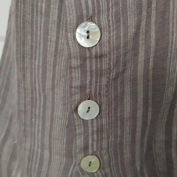Women's Chalet Linen Shirt Tunic | Size L - Picture 6 of 8